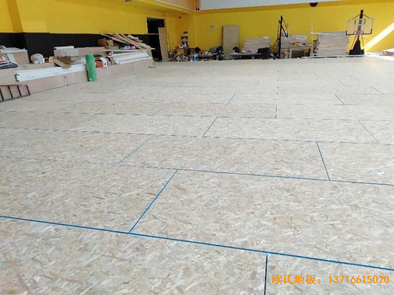 江蘇揚州海蘭德瓊花籃球館運動地板安裝案例